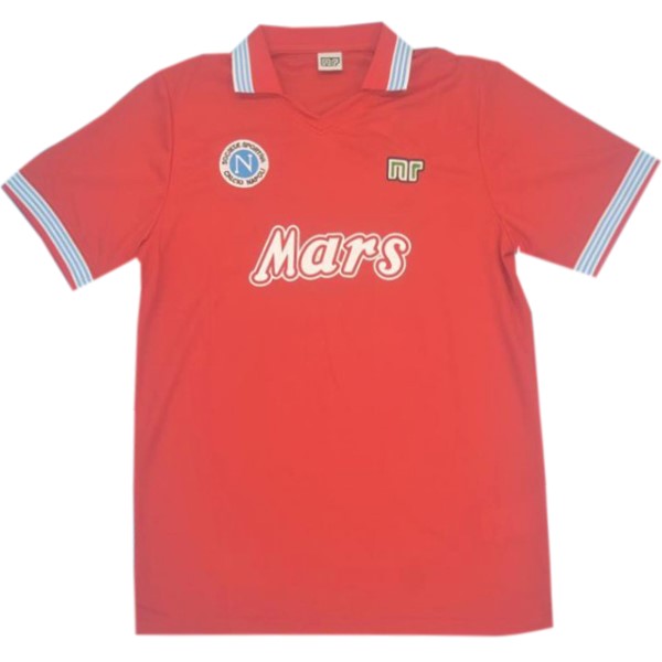 Thailande Maillot Football Naples Third Retro 1988 1989 Rouge